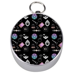 Pastel Goth Witch Silver Compasses by NerdySparkleGoth