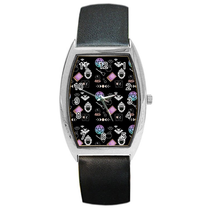 Pastel Goth Witch Barrel Style Metal Watch