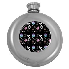 Pastel Goth Witch Round Hip Flask (5 Oz) by NerdySparkleGoth