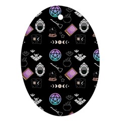 Pastel Goth Witch Oval Ornament (two Sides) by NerdySparkleGoth