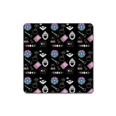 Pastel Goth Witch Square Magnet by NerdySparkleGoth