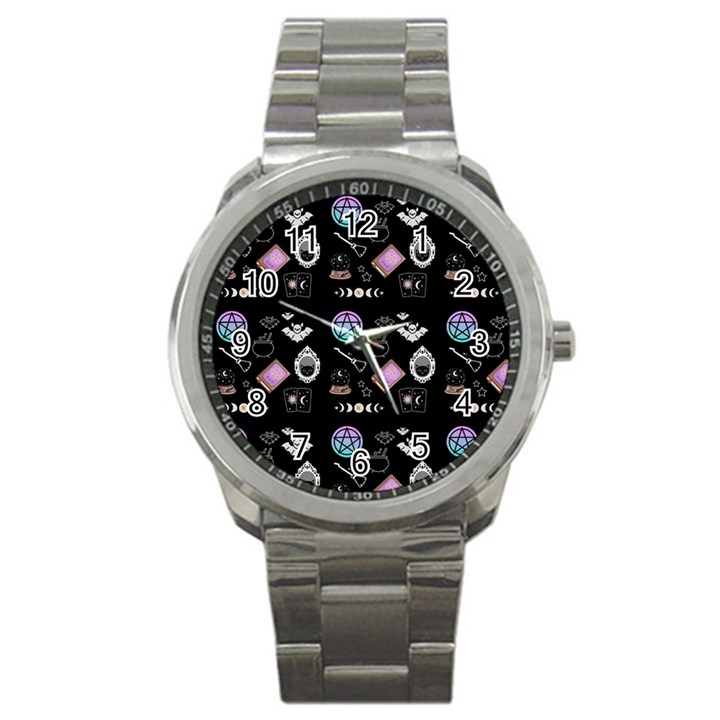 Pastel Goth Witch Sport Metal Watch