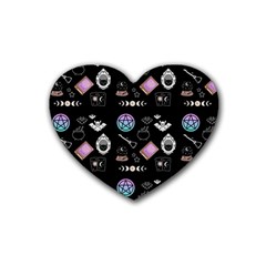 Pastel Goth Witch Heart Coaster (4 Pack)  by NerdySparkleGoth