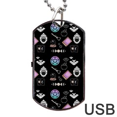 Pastel Goth Witch Dog Tag Usb Flash (two Sides) by NerdySparkleGoth