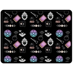 Pastel Goth Witch Double Sided Fleece Blanket (large)  by NerdySparkleGoth