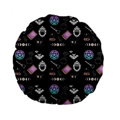 Pastel Goth Witch Standard 15  Premium Flano Round Cushions by NerdySparkleGoth