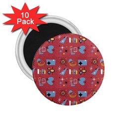 50s Red 2 25  Magnets (10 Pack)  by NerdySparkleGoth