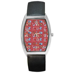 50s Red Barrel Style Metal Watch by NerdySparkleGoth