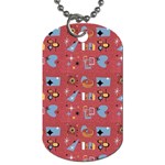 50s Red Dog Tag (One Side) Front