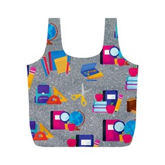 80s And 90s School Pattern Full Print Recycle Bag (m) by NerdySparkleGoth