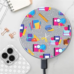 80s And 90s School Pattern Wireless Charger