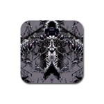 Alien Deco Rubber Square Coaster (4 pack)  Front