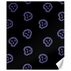 Purple Skulls On Dark Background Canvas 20  X 24  by SychEva