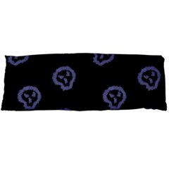 Purple Skulls On Dark Background Body Pillow Case Dakimakura (two Sides) by SychEva