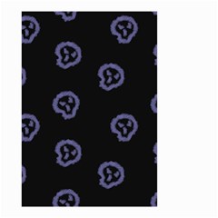 Purple Skulls On Dark Background Small Garden Flag (two Sides) by SychEva