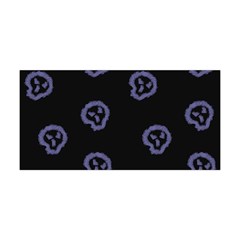 Purple Skulls On Dark Background Yoga Headband by SychEva