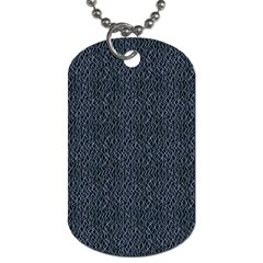 Blue Stripes On Dark Background Dog Tag (one Side) by SychEva