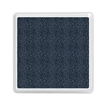 Blue Stripes On Dark Background Memory Card Reader (Square) Front