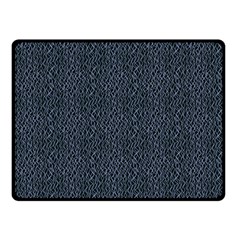 Blue Stripes On Dark Background Double Sided Fleece Blanket (small) 