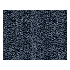 Blue Stripes On Dark Background Double Sided Flano Blanket (large)  by SychEva