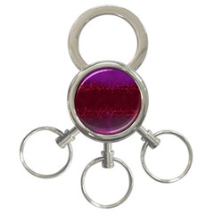 Red Splashes On Purple Background 3-ring Key Chain by SychEva