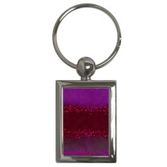 Red Splashes On Purple Background Key Chain (rectangle) by SychEva