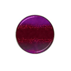 Red Splashes On Purple Background Hat Clip Ball Marker (4 Pack) by SychEva