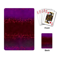 Red Splashes On Purple Background Playing Cards Single Design (rectangle) by SychEva