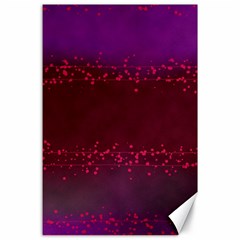 Red Splashes On Purple Background Canvas 24  X 36  by SychEva