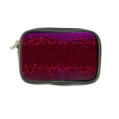 Red Splashes On Purple Background Coin Purse by SychEva