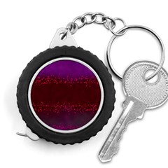 Red Splashes On Purple Background Measuring Tape by SychEva