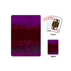 Red Splashes On Purple Background Playing Cards Single Design (mini) by SychEva