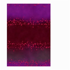 Red Splashes On Purple Background Small Garden Flag (two Sides) by SychEva