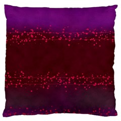 Red Splashes On Purple Background Large Cushion Case (two Sides) by SychEva