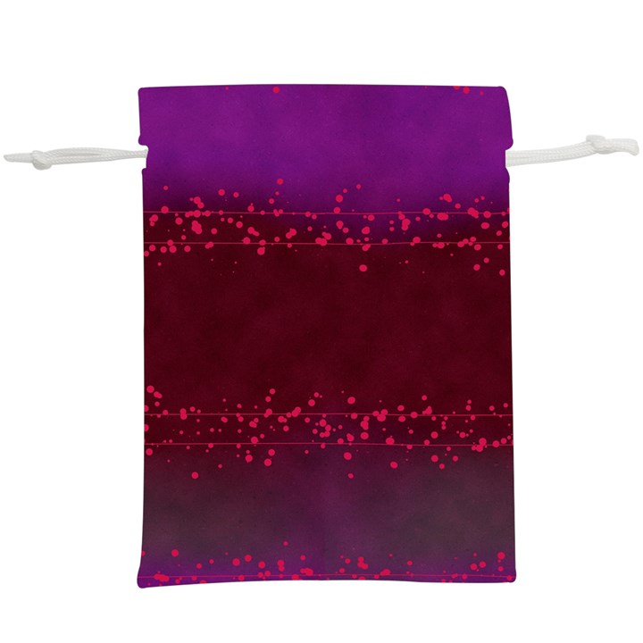 Red Splashes On Purple Background  Lightweight Drawstring Pouch (XL)