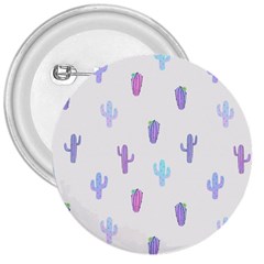 Purple And Blue Cacti 3  Buttons by SychEva