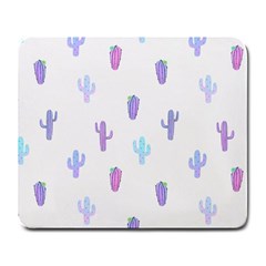 Purple And Blue Cacti Large Mousepads