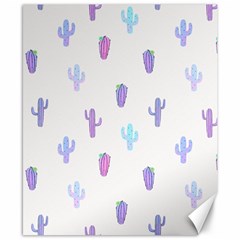 Purple And Blue Cacti Canvas 8  X 10  by SychEva