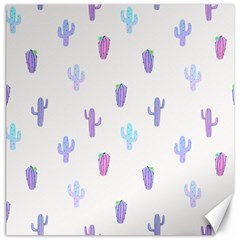 Purple And Blue Cacti Canvas 16  X 16  by SychEva