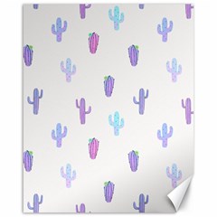 Purple And Blue Cacti Canvas 16  X 20  by SychEva