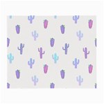 Purple And Blue Cacti Small Glasses Cloth (2 Sides) Front