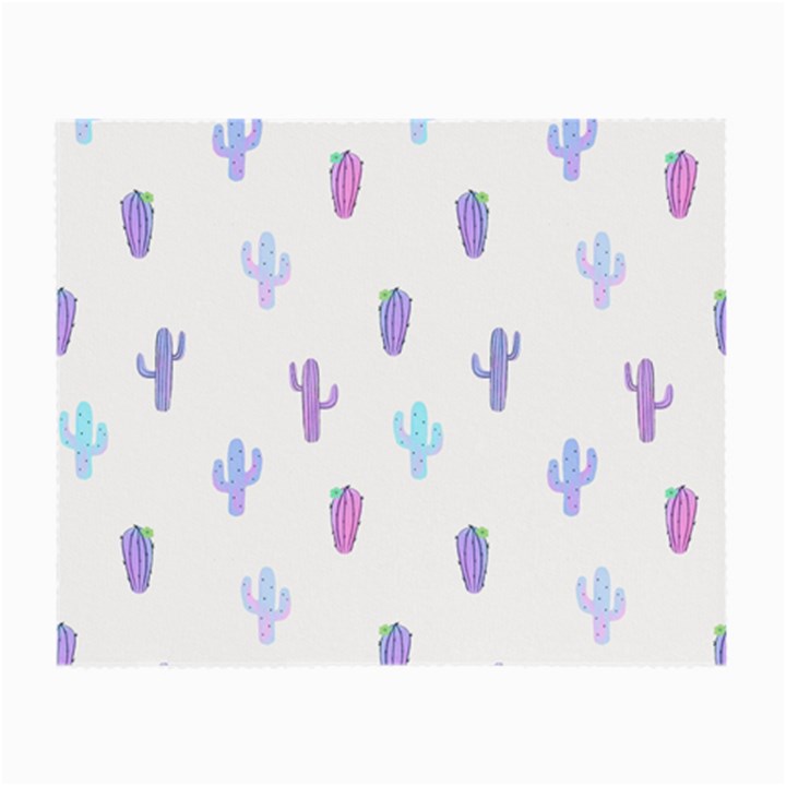 Purple And Blue Cacti Small Glasses Cloth (2 Sides)