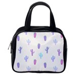 Purple And Blue Cacti Classic Handbag (One Side) Front