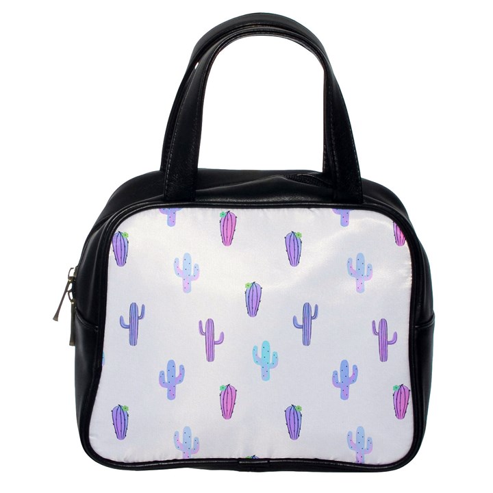 Purple And Blue Cacti Classic Handbag (One Side)