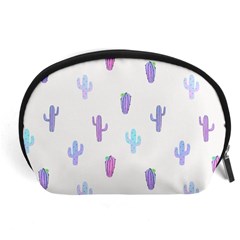 Purple And Blue Cacti Accessory Pouch (large) by SychEva