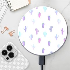 Purple And Blue Cacti Wireless Charger