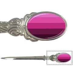 Pink Gradient Stripes Letter Opener by Dazzleway