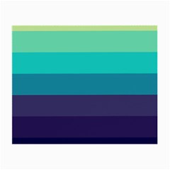 Blue Gradient Stripes  Small Glasses Cloth (2 Sides) by Dazzleway