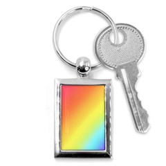 Rainbow Gradient  Key Chain (rectangle) by Dazzleway