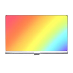 Rainbow Gradient  Business Card Holder by Dazzleway